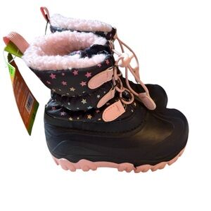 Member’s Mark Blue Hearts Insulated Snow Boots NWT Size 9/10